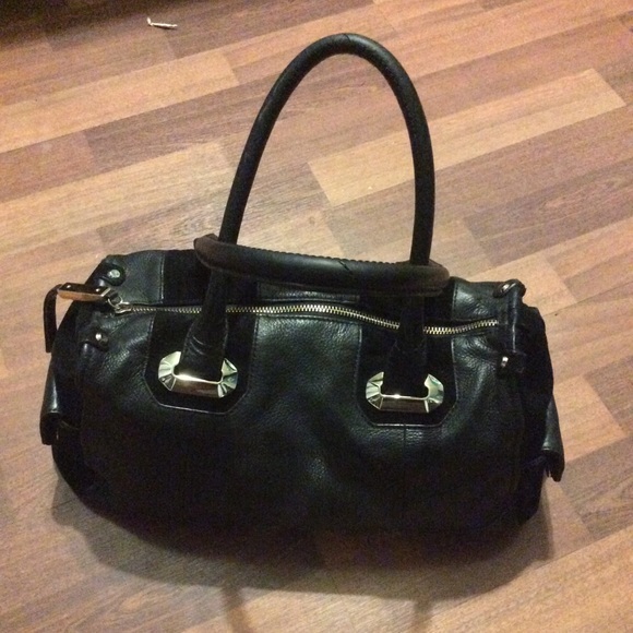 B.Makowsky Suede and Leather Handbag Beautiful - Picture 1 of 5